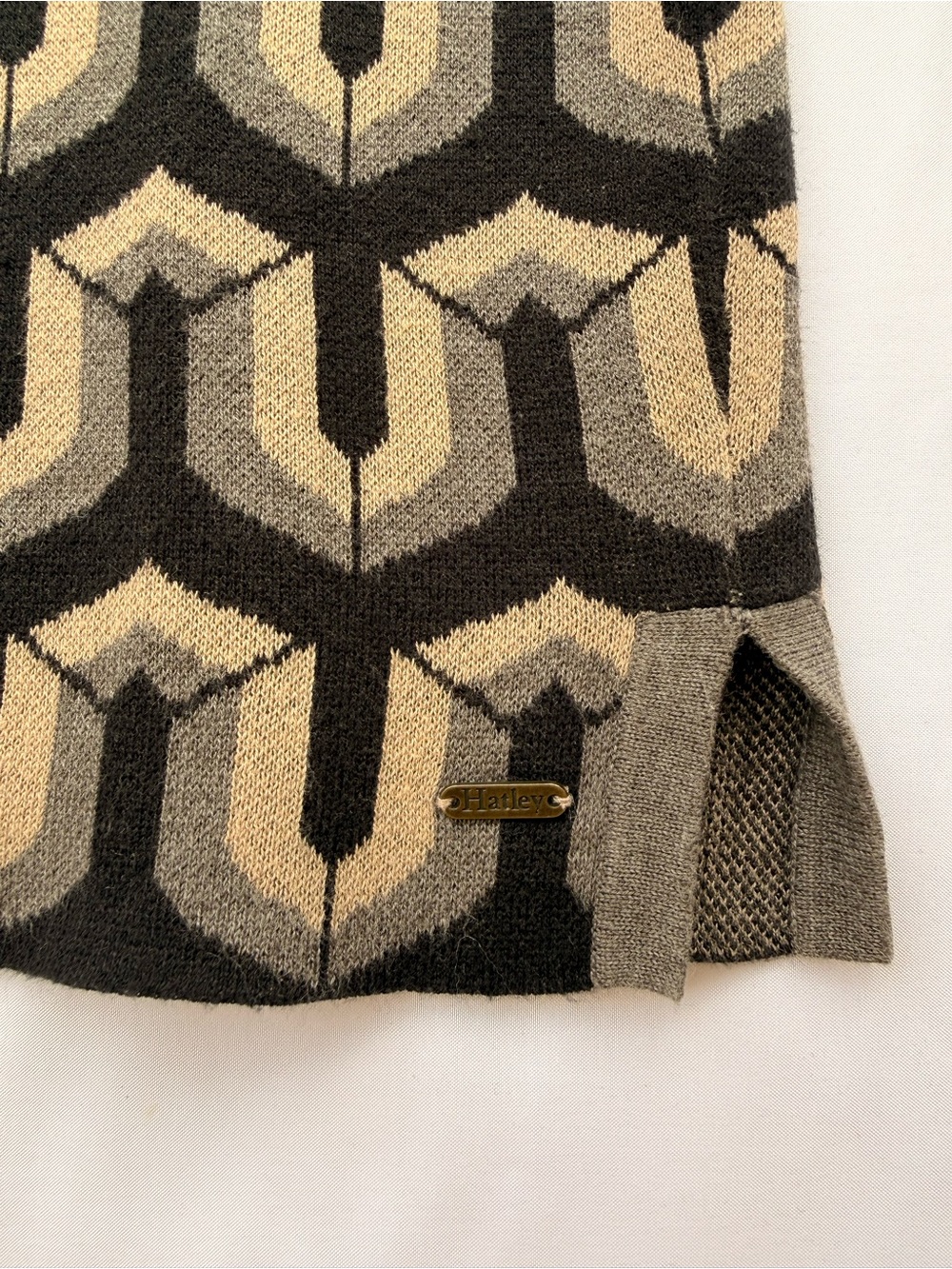 Hatley Geometric Knit Sweater Dress Long Sleeve Size Small - Picture 6 of 6